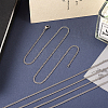 Titanium Steel Curb Chain Necklaces for Men Women NJEW-TAC0001-017-4