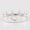 Crown 925 Sterling Silver Finger Rings WG18318-02-2