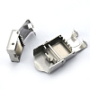 Tarnish Resistant 201 Stainless Steel Watch Band Clasps STAS-K173-01C-3