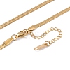 2Pcs 2 Style Ion Plating(IP) 304 Stainless Steel Herringbone & Snake Chain Necklaces Set for Men Women NJEW-G090-08G-5