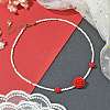 2Pcs 2 Colors Glass Seed Beaded Necklace Sets NJEW-MZ00053-4