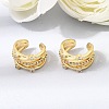 Brass Micro Pave Cubic Zirconia Cuff Earrings for Women CU-CBAE7DF-23G-3