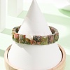 Natural Unakite Beaded Stretch Bracelets for Unisex G-K303-02H-2