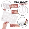 Drawing Painting Stencils Templates Sets DIY-WH0162-45-4