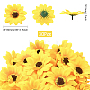 30Pcs Cloth Artificial Sunflower DIY-SP0005-97-2