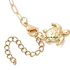 304 Stainless Steel Turtle Link Chain and Brass Paperclip Chain Bracelet Making AJEW-JB01591-4