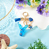 Star Resin & Shell Keychains KEYC-TAC00087-01Y-4