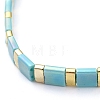 Rectangle Glass Seed Beads Stretch Bracelets BJEW-JB05297-02-2