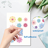 8 Sheets 8 Styles PVC Waterproof Wall Stickers DIY-WH0345-129-3
