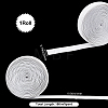 Non-slip Transparent Silicone Polyester Elastic Band SRIB-WH0011-031A-02-2