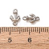 304 Stainless Steel Connector Charms STAS-N124-61P-3