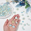120Pcs 20 Styles Opaque Acrylic Enamel Beads OACR-SC0003-10-3