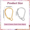 80Pcs 2 Colors 304 Stainless Steel Leverback Earring Findings STAS-ME0001-26-2