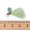 AB Color Plated Glass Pendants PALLOY-MZ01328-01-3