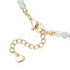 Round Natural Fluorite Graduated Beaded Necklaces NJEW-JN05952-01-5