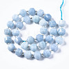Natural White Jade Beads Strands G-T132-049C-2