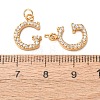 304 Stainless Steel with Crystal Rhinestone Charms RB-CBA5270-11G-G-3