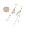 Natural Amethyst Dangle Earrings EJEW-JE06712-02-4
