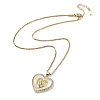 Mother's Day Brass Micro Pave Clear Cubic Zirconia Pendant Necklaces LS-NJEW-G126-01B-2