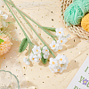 Handmade Crochet Polyester Yarn Flower Ornaments DIY-WH0430-622B-5