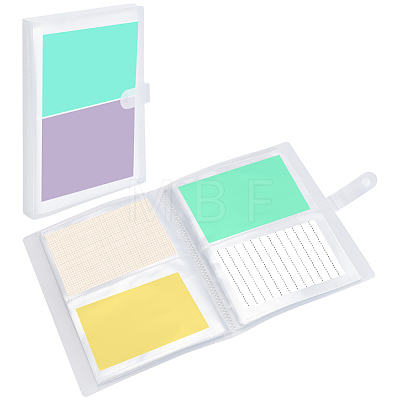 6 Inch 2-Grid PVC Photo Albums with Snap Buttons AJEW-SP0006-22B-1