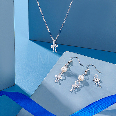 4Pcs 925 Sterling Silver Bowknot Charms STER-PH0003-40-1