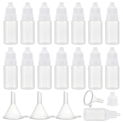  100Pcs Plastic Eye Dropper Bottles MRMJ-NB0001-25-1