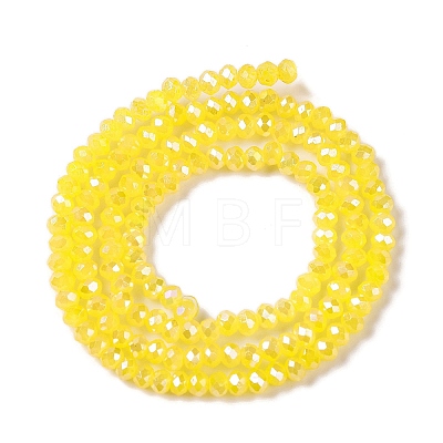 Baking Electroplate Glass Beads Strands DGLA-A039-J4mm-B23-1