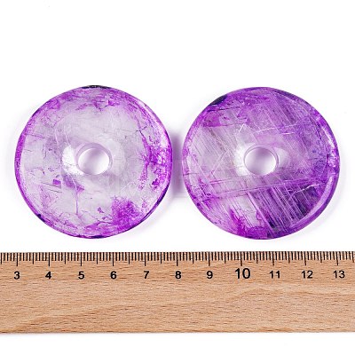 Natural Calcite Dyed Pendants G-B083-01B-01-1