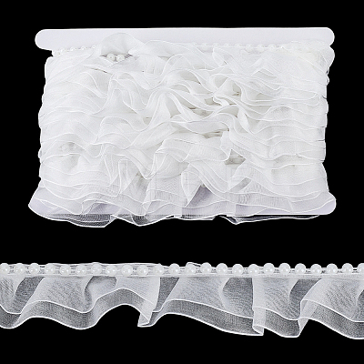 5 Yards Polyester Lace Ribbons OCOR-GF0006-14A-02-1