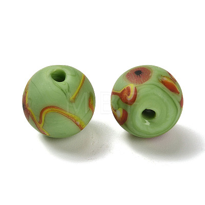 Handmade Frosted Lampwork Beads LAMP-C016-04C-03-1