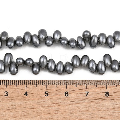 Electroplated Shell Pearl Beads Strands BSHE-B009-A01-5x8mm-02-1