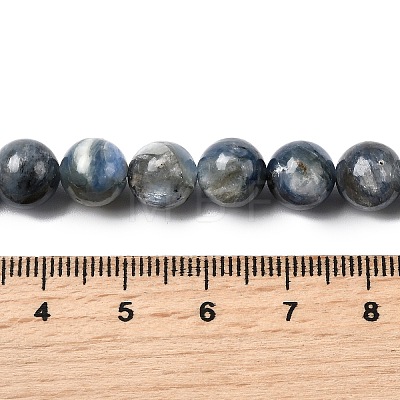Natural Kyanite Beads Strands G-NH0046-C04-8MM-01-1