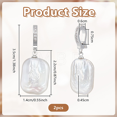 Natural Freshwater Pearl Pendants PEAR-WH0011-003P-1