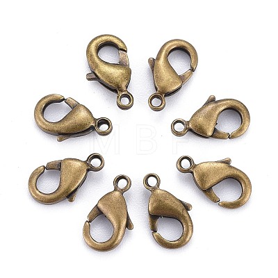 Brass Lobster Claw Clasps KK-901-AB-NF-1