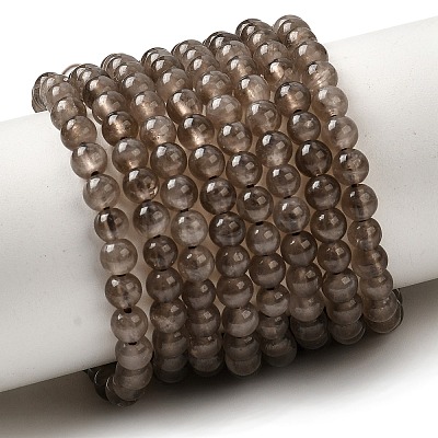 Natural Smoky Quartz Beads Strands G-B167-A09-4mm-1