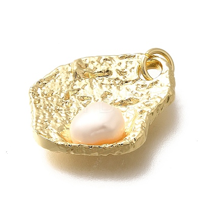 Natural Pearl Pendants KK-Q043-19G-1