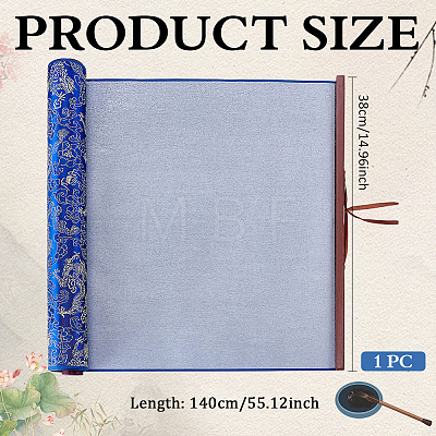 Brocade Chinese Calligraphy Brush Water Writing Magic Cloth AJEW-WH0410-161-1