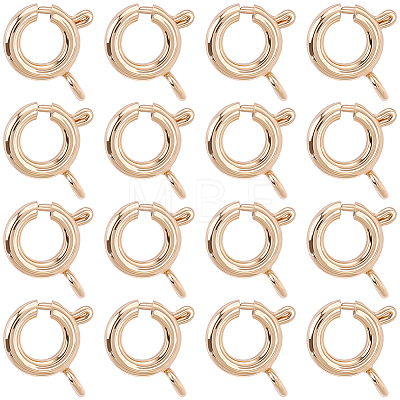 20Pcs Brass Spring Ring Clasps KK-BBC0027-68B-G-1