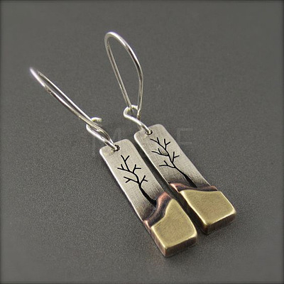 Alloy Dangle Earrings WG42B08-01-1