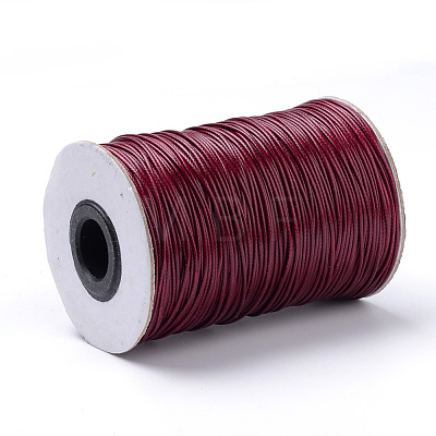 Braided Korean Waxed Polyester Cords YC-T002-1.0mm-119-1