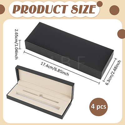 Plastic Pen Gift Packing Boxes CON-WH0001-85A-01-1