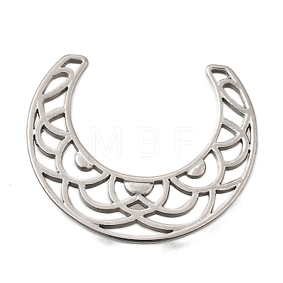 304 Stainless Steel Filigree Joiners STAS-Q362-03A-P-1