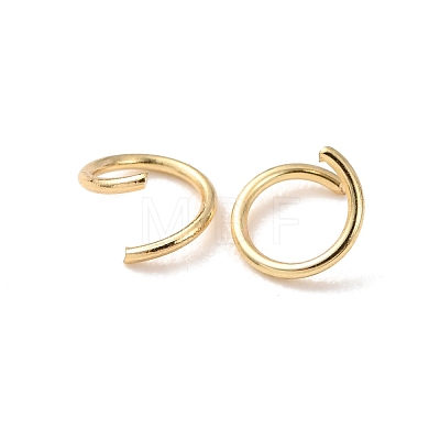Brass Open Jump Rings KK-G604-08G-18-1