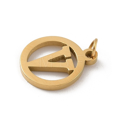 304 Stainless Steel Charms
with Jump Ring STAS-R001-02G-V-1