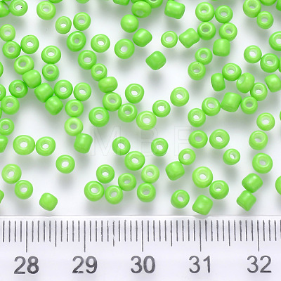 6/0 Baking Paint Glass Round Seed Beads SEED-S036-01C-16-1