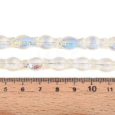 Transparency Electroplate Glass Beads Strands GLAA-T023-40A-08-1