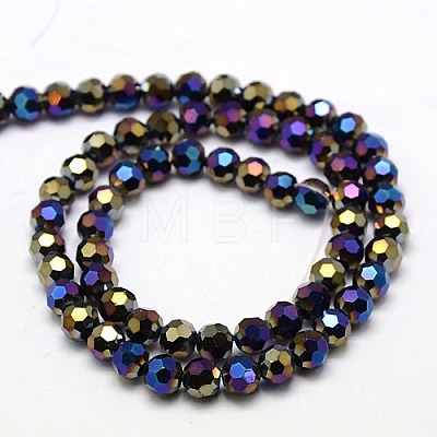 Electroplate Glass Beads Strands X-EGLA-J042-8mm-AB01-1