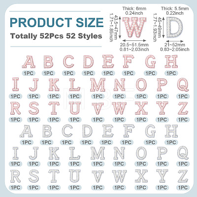 52Pcs 52 Styles Hotfix Rhinestone PATC-TA0001-56A-1
