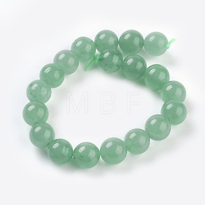 Natural Green Aventurine Beads Strands G-G099-10mm-17-1